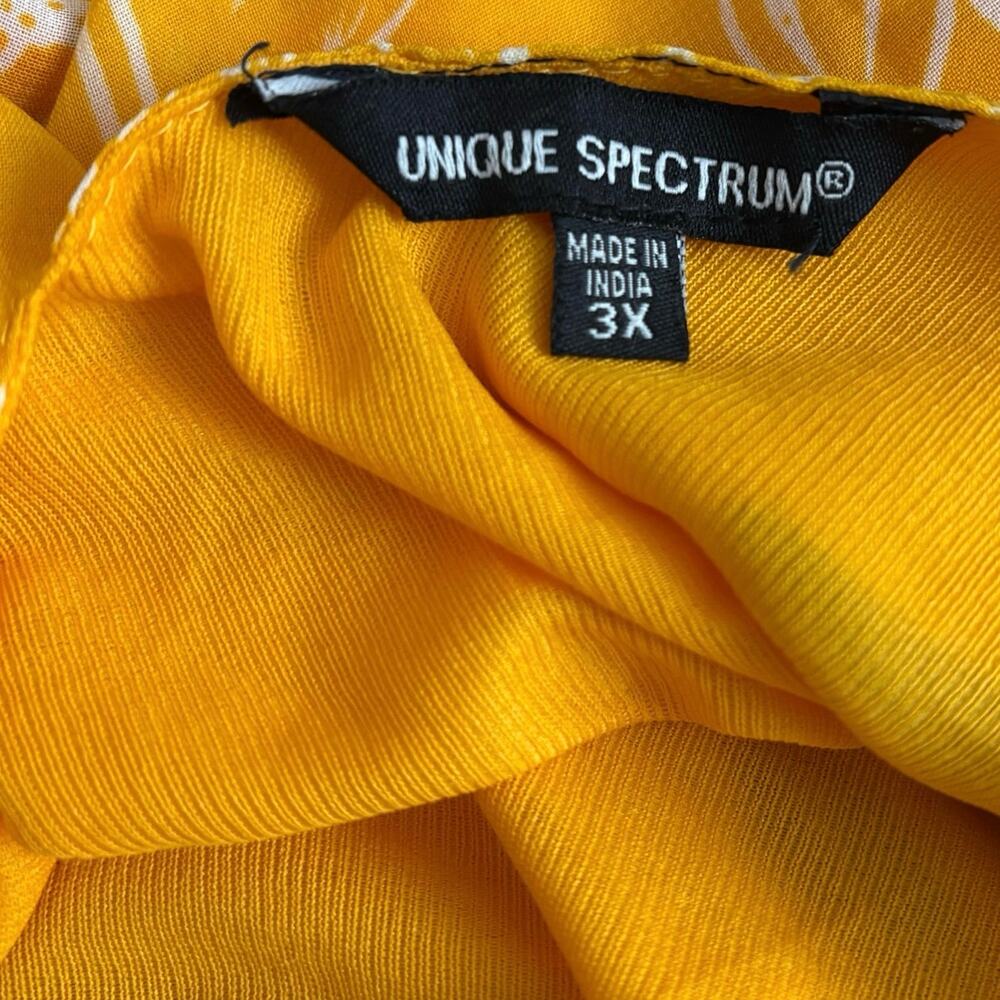 Unique Spectrum sunshine floral flowy tank top asymetrical hi low 2x plus - Picture 11 of 15